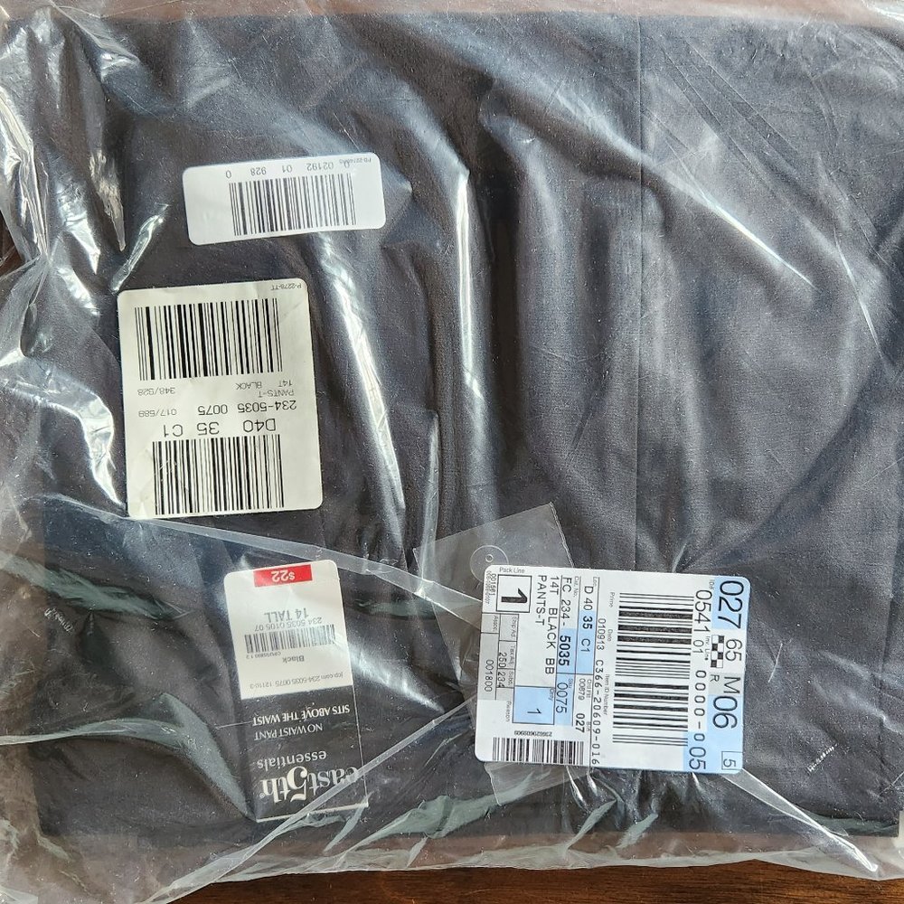 East 5th black pants 14L